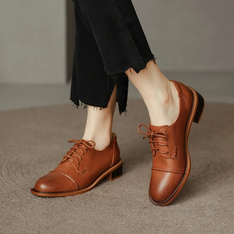 2022 Autumn Women Shoes Sheep Skin Loafers Round Toe Square Heel Women Shoes Casual Lace-up Chunky Heel Pumps Women Roman Shoes
2022 Autumn Women Shoes Sheep Skin Loafers Round Toe Square Heel Women Shoes Casual Lace-up Chunky Heel Pumps Women Roman Shoes