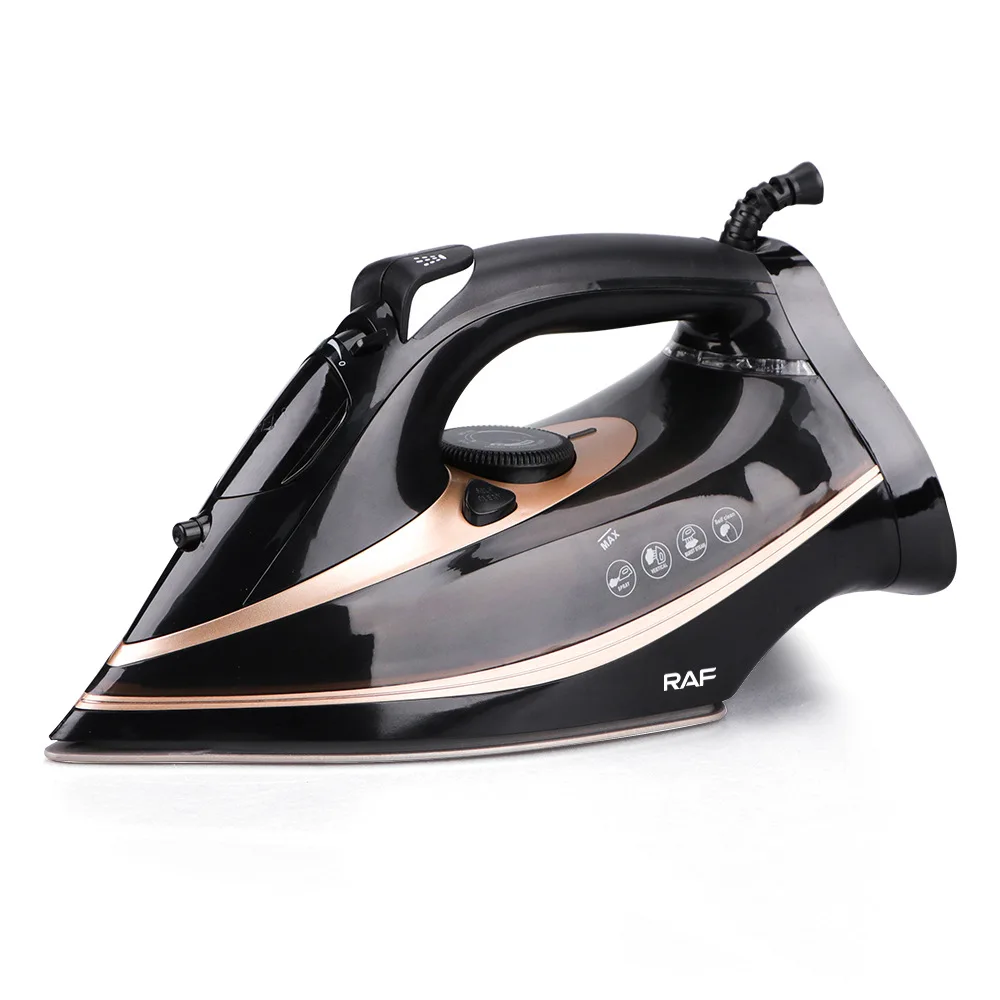 

Electric Ceramic Soleplate Steam Iron for Clothes, Cotton, Wool, Poly, Silk, Linen, Nylon 2600 Watts Ironing, Garment Steamer