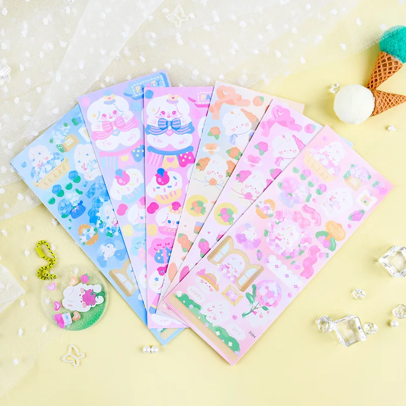 Flower Rabbit Sticker Cartoon Scrapbook Card Album Laptop Decoration Kids Girls Boys Gifts
Flower Rabbit Sticker Cartoon Scrapbook Card Album Laptop Decoration Kids Girls Boys Gifts