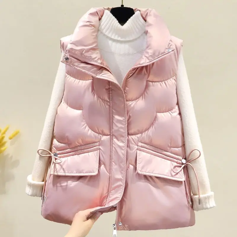 Women Cotton Vests Coats 2022 Autumn Winter Warm Waistcoat Women Down Cotton Jacket Short Student Wild Sleeveless Vest Waistcoat
Women Cotton Vests Coats 2022 Autumn Winter Warm Waistcoat Women Down Cotton Jacket Short Student Wild Sleeveless Vest Waistcoat