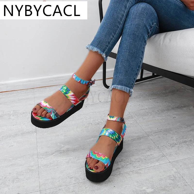 Women's Summer Multicolor Thick-soled Open-toe Sandals Rainbow Sandals Women's Fashion Shoes Women's Large Size 35-43Botas Mujer
Women's Summer Multicolor Thick-soled Open-toe Sandals Rainbow Sandals Women's Fashion Shoes Women's Large Size 35-43Botas Mujer