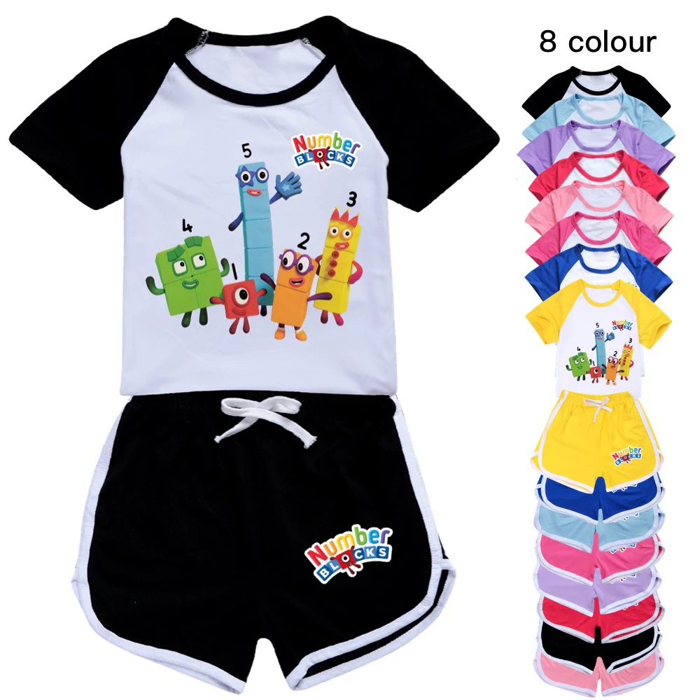 Number Blocks MathToddler Boy Clothes Summer Pajamas Cotton Short Sleeve T Shirt + Shorts Costume Girls Casual Sportswear Set
Number Blocks MathToddler Boy Clothes Summer Pajamas Cotton Short Sleeve T Shirt + Shorts Costume Girls Casual Sportswear Set