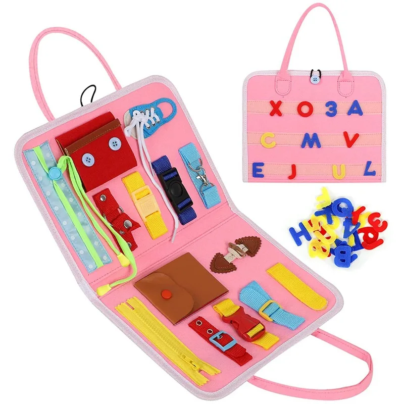 Montessori Baby Toy Children Busy Board DIY Rainbow Cloth Book Educational Toys Knowledge Developing Basic Care Skills Training
Montessori Baby Toy Children Busy Board DIY Rainbow Cloth Book Educational Toys Knowledge Developing Basic Care Skills Training