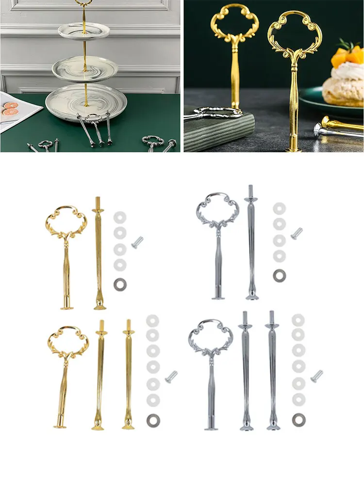 2/3 Tier Cake Plate Stand Handle Cake Stand Hardware Holder For Wedding Party Making Resin Cupcake Dessert Platter Serving Stand
2/3 Tier Cake Plate Stand Handle Cake Stand Hardware Holder For Wedding Party Making Resin Cupcake Dessert Platter Serving Stand