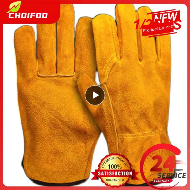 1/2PCS Garden Work Gloves Flex Grip Tough Cowhide Driver Safety Welding Hunting Hiking Farm Gardening Driving Gloves For Men
1/2PCS Garden Work Gloves Flex Grip Tough Cowhide Driver Safety Welding Hunting Hiking Farm Gardening Driving Gloves For Men