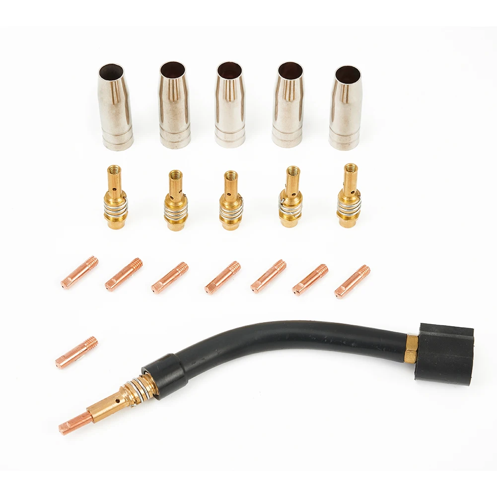 Gas Nozzle Welding Accessories Gooseneck Holder 0.8mm 21PCS Contact Tip For Welder MB15AK MIG Mag Neck Set Torch
Gas Nozzle Welding Accessories Gooseneck Holder 0.8mm 21PCS Contact Tip For Welder MB15AK MIG Mag Neck Set Torch