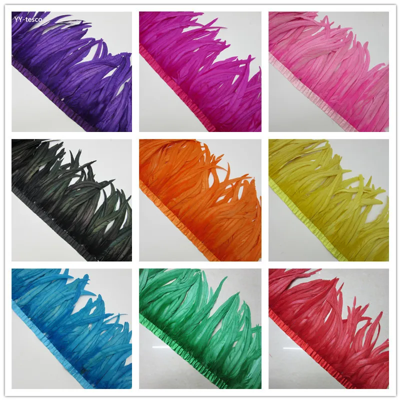 35-40cm Rooster Feather Trimming Ribbon Trim 10yard Coque For Crafts Dress Skirt Carnival Costumes Plumes DIY wedding decoration
35-40cm Rooster Feather Trimming Ribbon Trim 10yard Coque For Crafts Dress Skirt Carnival Costumes Plumes DIY wedding decoration