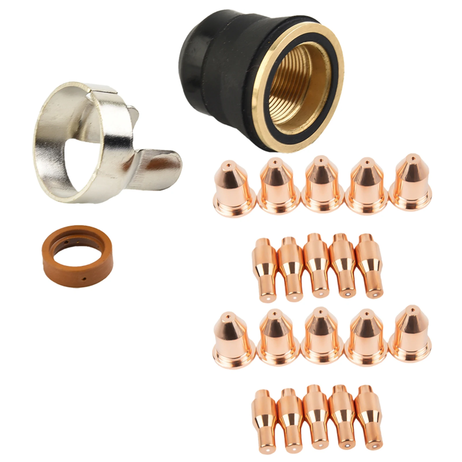 Plasma Cutting Set Cutting Torch Tip 23pcs Titanium Plasma 45 Torch Tools 56255 Cap Consumables Electrodes Fit
Plasma Cutting Set Cutting Torch Tip 23pcs Titanium Plasma 45 Torch Tools 56255 Cap Consumables Electrodes Fit