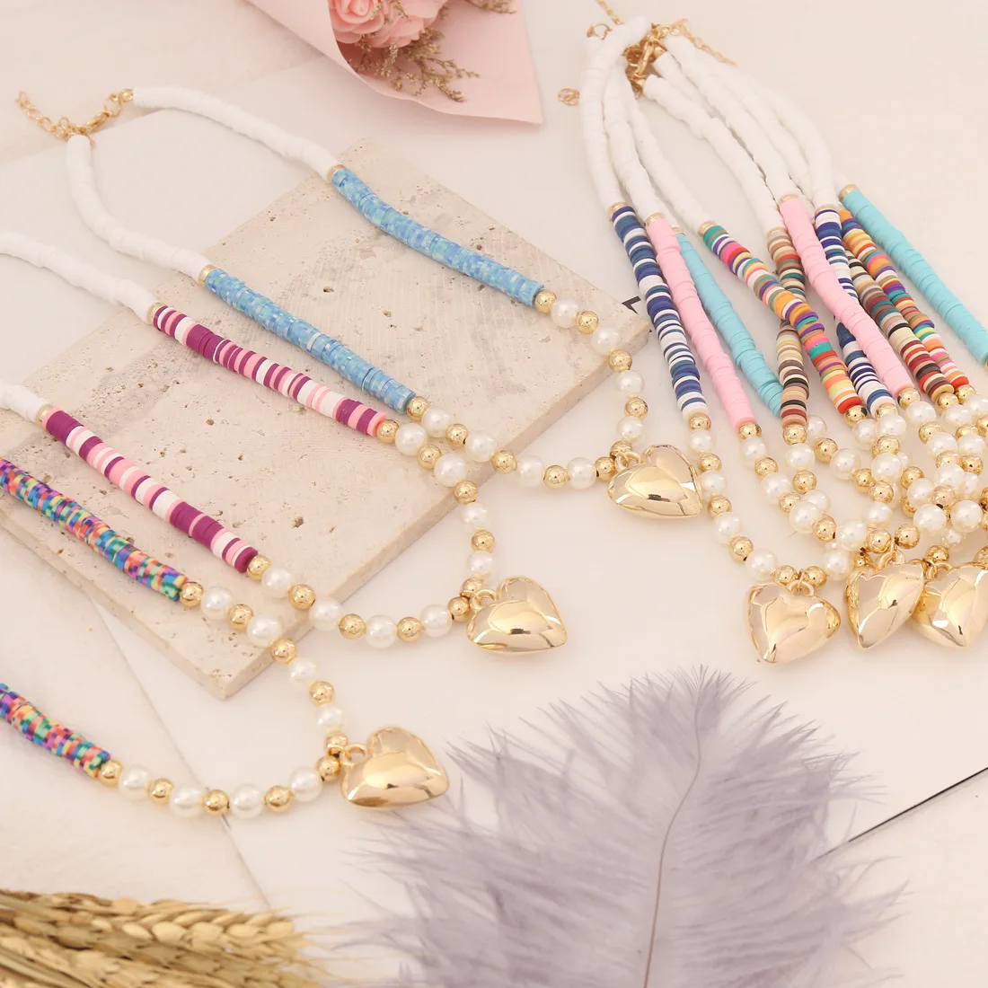 2022 Trend New Bohemian Pearl Handmade Necklace Heart Pendant Clavicle Chain Fashion Women Choker Jewelry GIfts
2022 Trend New Bohemian Pearl Handmade Necklace Heart Pendant Clavicle Chain Fashion Women Choker Jewelry GIfts