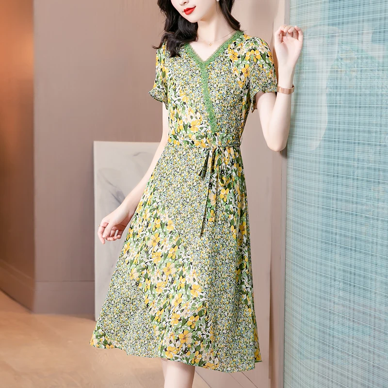 COIGARSAM Summer Dress Women 2022 French Style Cute Chiffon Floral Print Design And Color Dresses Dropshipping
COIGARSAM Summer Dress Women 2022 French Style Cute Chiffon Floral Print Design And Color Dresses Dropshipping
