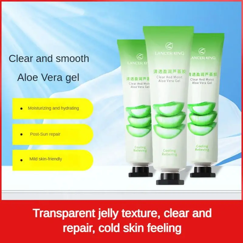 Transparent Jelly Aloe Vera Gel repair after sunburn,improve redness,balance water oil,deep hydration,clean pores dirt,care acne
Transparent Jelly Aloe Vera Gel repair after sunburn,improve redness,balance water oil,deep hydration,clean pores dirt,care acne