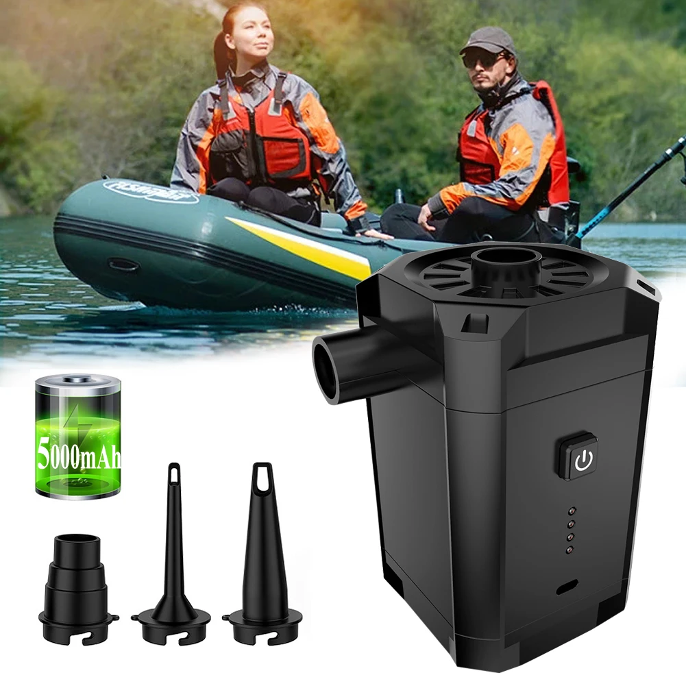 5000mAh Electric Inflatable Pump Air Pump Mattress Camping Portable Quick Filling Air Pump Inflatable Pool Raft Bed
5000mAh Electric Inflatable Pump Air Pump Mattress Camping Portable Quick Filling Air Pump Inflatable Pool Raft Bed