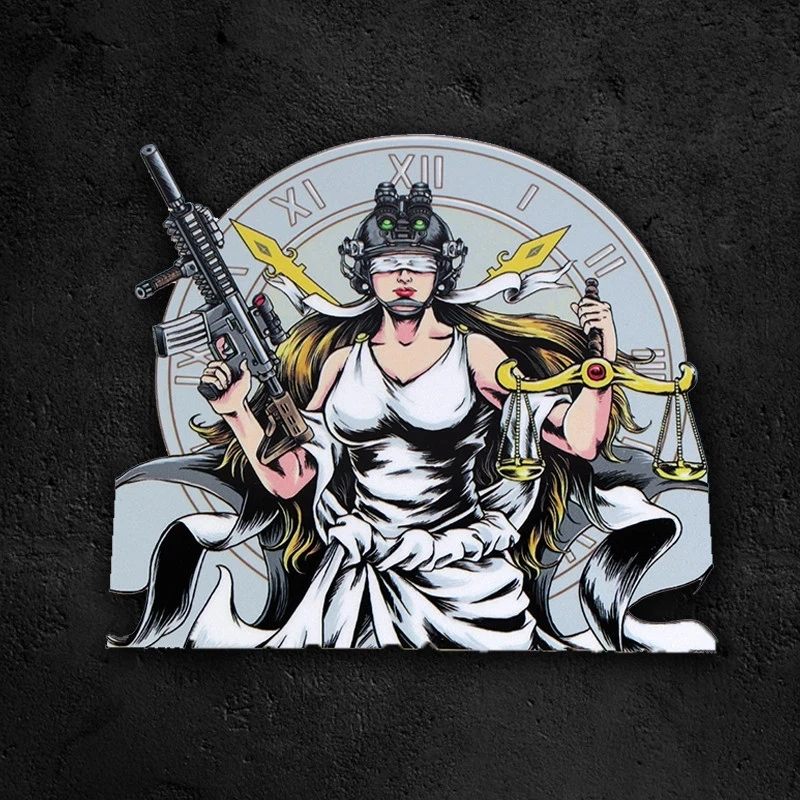 Goddess of Justice Tactical Stickers Motorcycle Helmet Suitcase Notebook DIY Sticker Outdoor Tactical Military Accessories Decal
Goddess of Justice Tactical Stickers Motorcycle Helmet Suitcase Notebook DIY Sticker Outdoor Tactical Military Accessories Decal