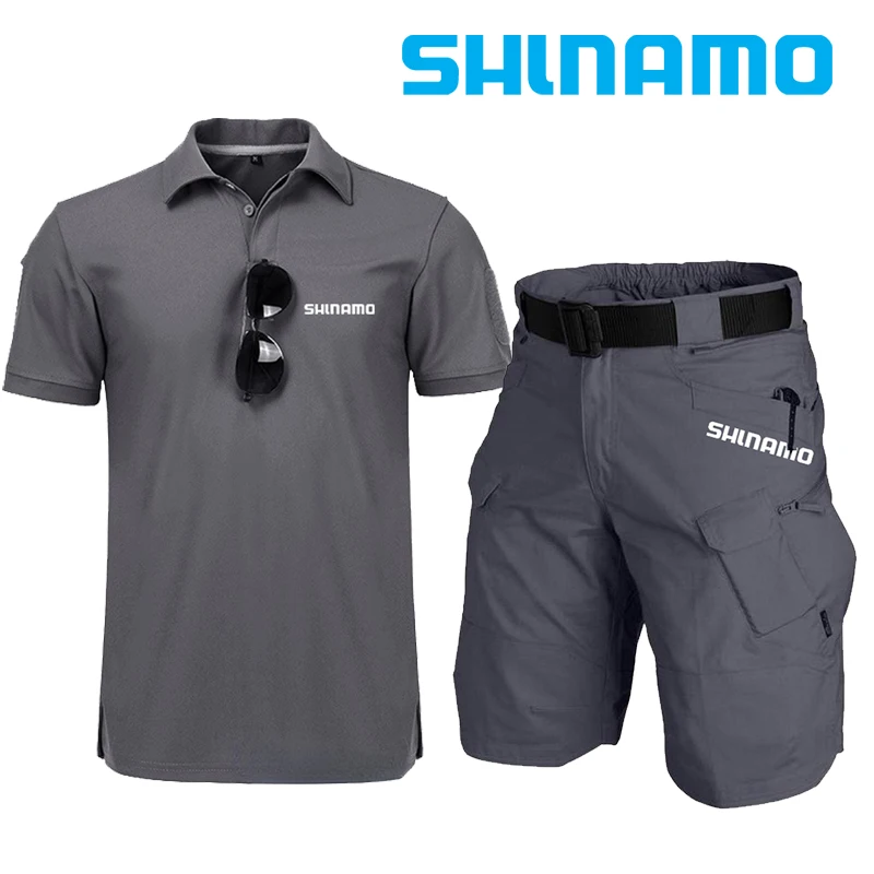 Summer Fishing Suit Quick Dry Men's Outdoor Tactical Military T-shirt Summer Waterproof Quick Dry Multi Pocket Hunting Shorts
Summer Fishing Suit Quick Dry Men's Outdoor Tactical Military T-shirt Summer Waterproof Quick Dry Multi Pocket Hunting Shorts