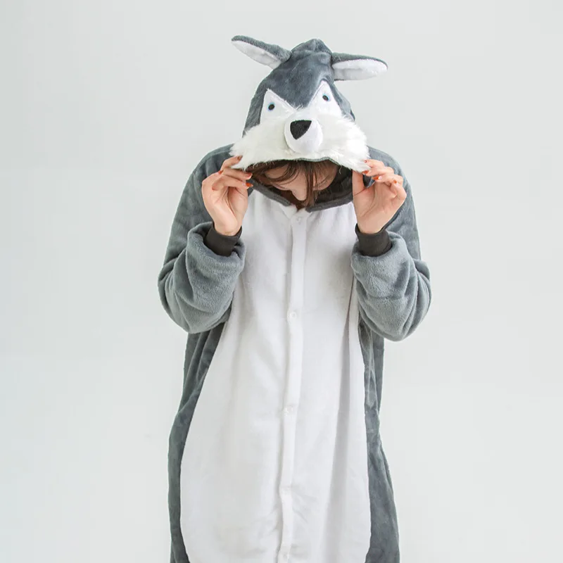 

Long Sleeve Loose Animal Cartoon Onesies Adult One-Piece Pajamas Jumpsuit Sleepwear Loungewear Nightgown Halloween Cosplay