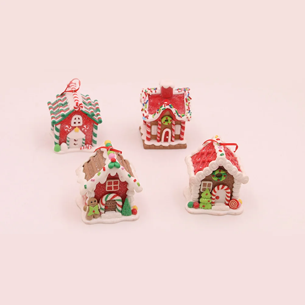 4pcs Xmas Tree Gingerbread House Ornament Christmas Party Gingerbread House Pendant 
4pcs Xmas Tree Gingerbread House Ornament Christmas Party Gingerbread House Pendant