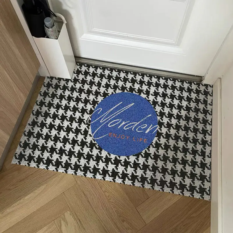 Houndstooth Nordic Doormat Silk Ring Foot Mat Entrance Door Mat Decor Custom Porch Door Carpet Non-slip Floor Mat Hallway Rugs
Houndstooth Nordic Doormat Silk Ring Foot Mat Entrance Door Mat Decor Custom Porch Door Carpet Non-slip Floor Mat Hallway Rugs