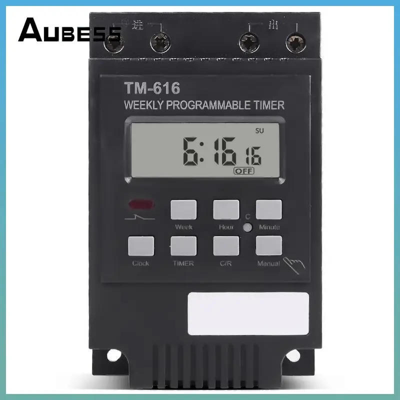 

Tm616 7 Days Din Rail Mount Digital Timer Control Time 30amp 30a Switch Heavy Load Timer Switch 220v 230v Ac Switch Relay