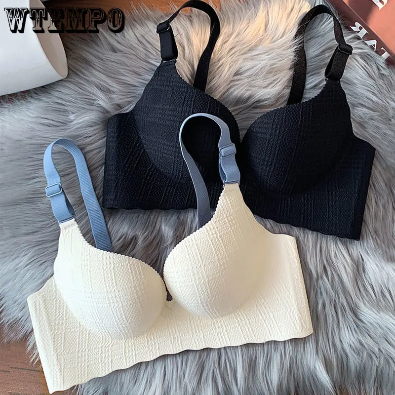 Seamless Bra for Women Gather Solid Color Plus Size Bra Traceless Sexy Invisible Push Up Bralette Fancy Underwear Dropshipping
Seamless Bra for Women Gather Solid Color Plus Size Bra Traceless Sexy Invisible Push Up Bralette Fancy Underwear Dropshipping