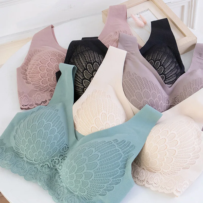 Women Underwear Thai Latex 4.0 Ice Silk Seamless Sports Bra Vest Lace Beauty Back Sleep Comfortable Lace Lingerie
Women Underwear Thai Latex 4.0 Ice Silk Seamless Sports Bra Vest Lace Beauty Back Sleep Comfortable Lace Lingerie