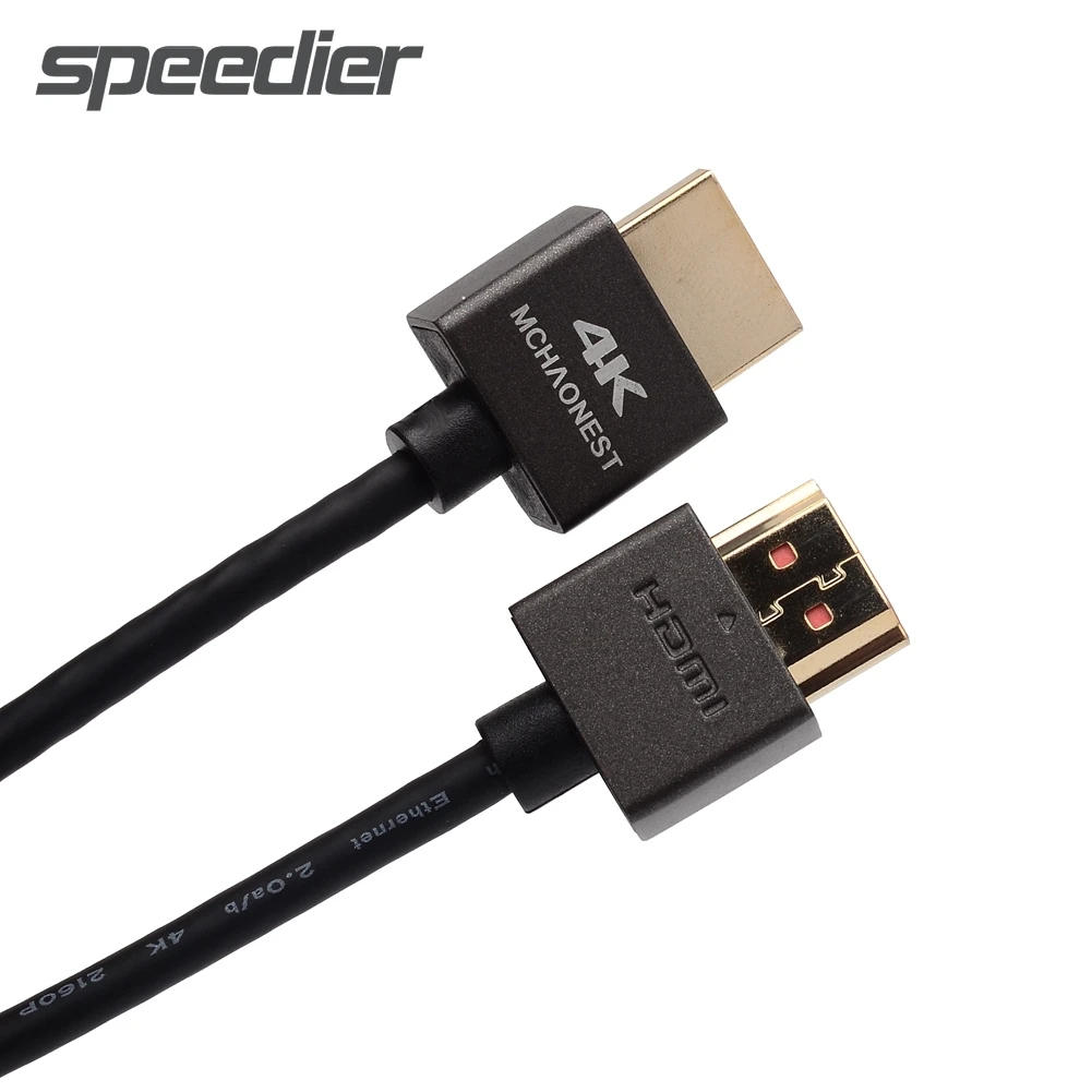 

Blue Ultra Thin HDMI-Cable 2.0 4K Flexible Slim HDMI2.0 Cord 4K*2K 18Gbps Portable 3UM Gold-plated Connector 0.5m 1m 2m 3m