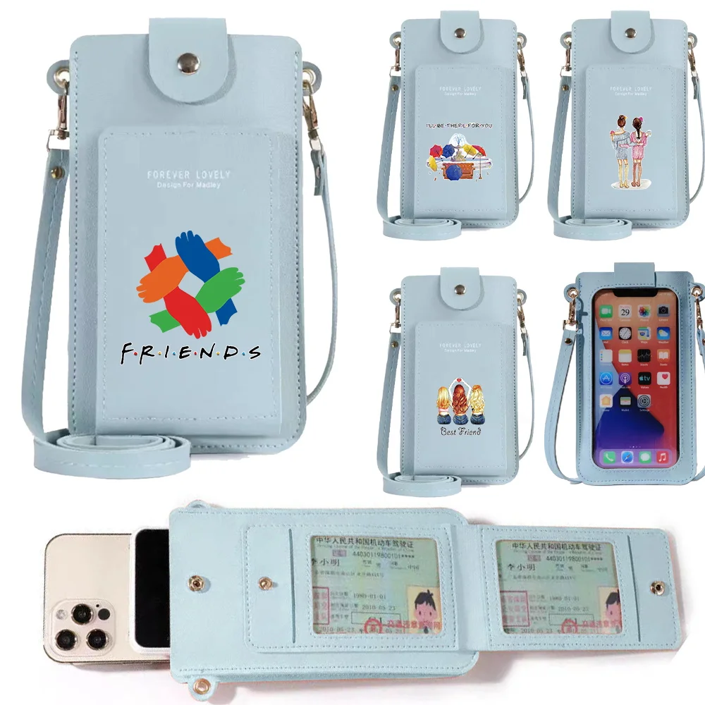 Women Mobile Phone Bag Fashion Crossbody Mini Card Pouch phone Wallet Touch Screen Shoulder Bag Friends Print Leather Handbag
Women Mobile Phone Bag Fashion Crossbody Mini Card Pouch phone Wallet Touch Screen Shoulder Bag Friends Print Leather Handbag