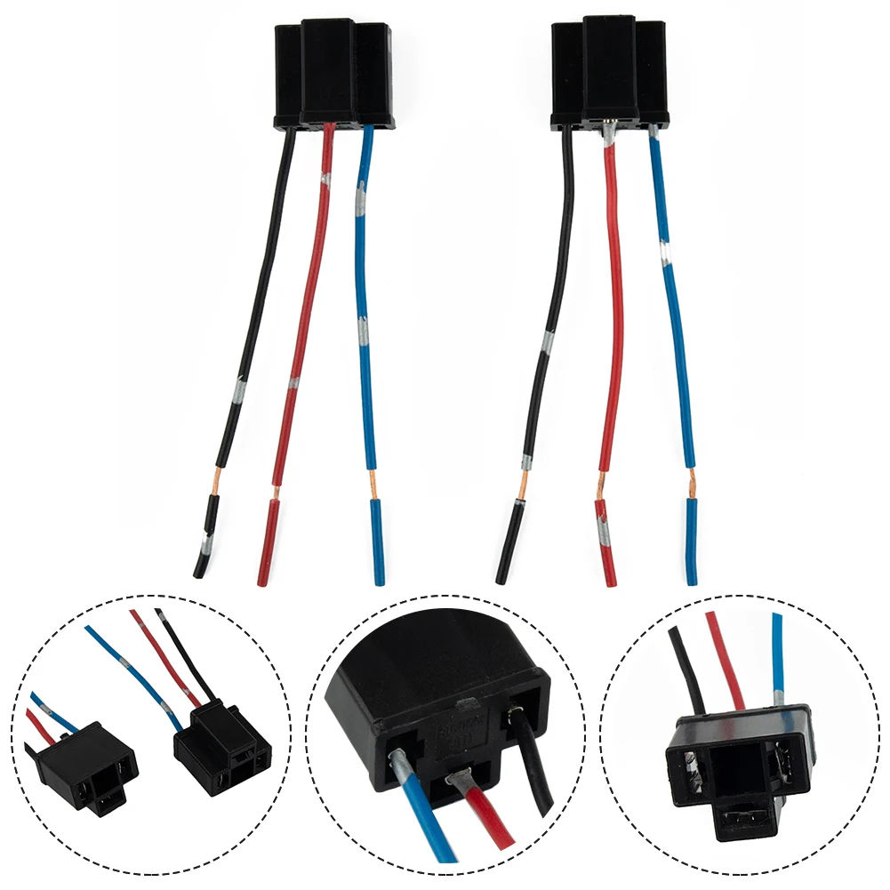 2pcs H4 3 Pin Headlight 12V/24V Replacement Repair Bulb Holder Connector Plug Wire Socket Copper Core+plastic Car Accessories
2pcs H4 3 Pin Headlight 12V/24V Replacement Repair Bulb Holder Connector Plug Wire Socket Copper Core+plastic Car Accessories