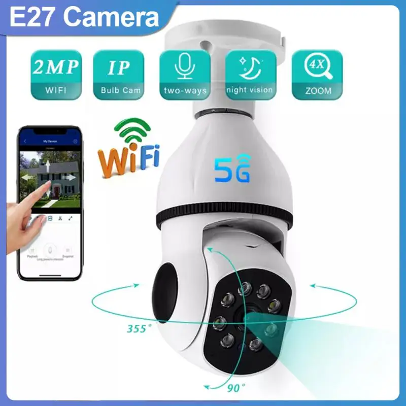 Фотокамера наблюдения с ночным видением, Wi-Fi, E27 
Фотокамера наблюдения с ночным видением, Wi-Fi, E27