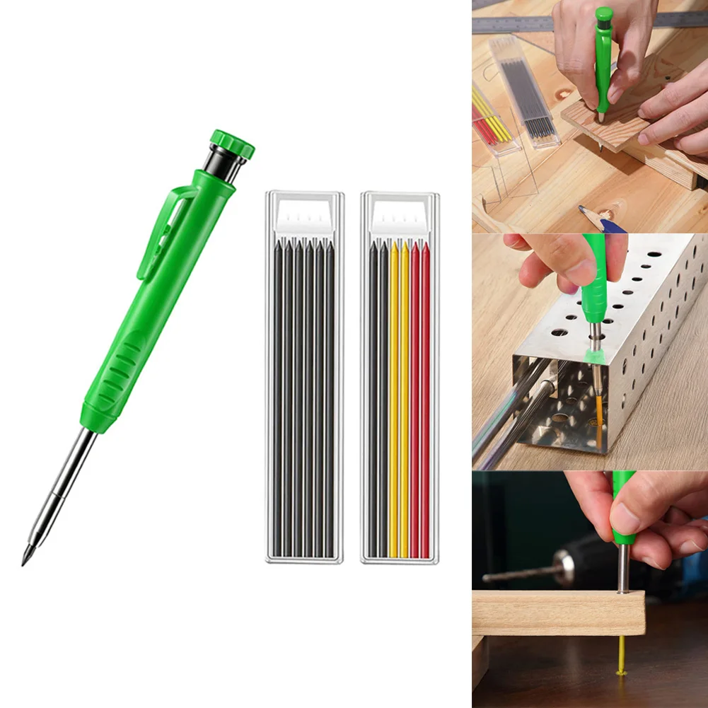 3pcs/set 145mm Carpenter Pencil Black/Red/Yellow Pencils Leads Deep Hole Maker Built-in Sharpener For Draw Metal Plastic Glass
3pcs/set 145mm Carpenter Pencil Black/Red/Yellow Pencils Leads Deep Hole Maker Built-in Sharpener For Draw Metal Plastic Glass