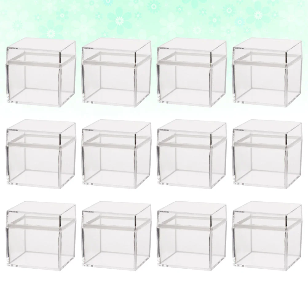 12pcs Cupcake Holder Carrier Clear Gift Boxes with Lids Storage Bin Cubes Bridal Shower Favor Boxes
12pcs Cupcake Holder Carrier Clear Gift Boxes with Lids Storage Bin Cubes Bridal Shower Favor Boxes