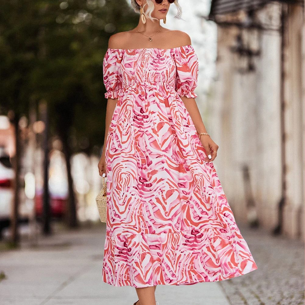 Womens Floral Off Shoulder Dress Summer Female Maxi Dress Ladies Casual Bohemia Sundress Holiday Backless Long Dress
Womens Floral Off Shoulder Dress Summer Female Maxi Dress Ladies Casual Bohemia Sundress Holiday Backless Long Dress