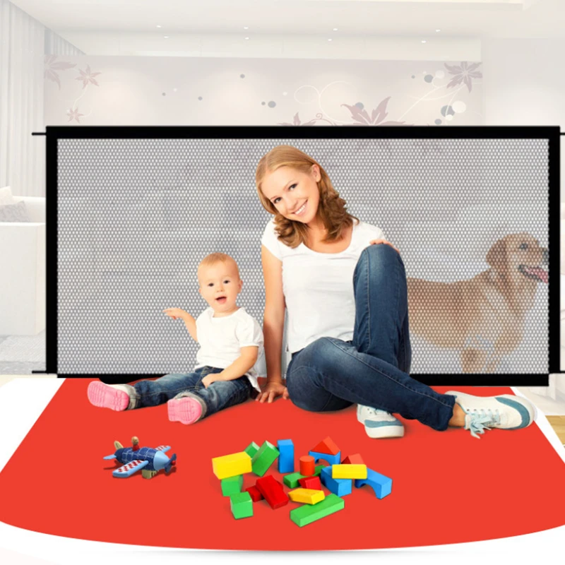 New Portable Pet Barrier Fences Foldable Stairs Gate Breathable Mesh for Baby Safety Breathable Household Child Separation Tools
New Portable Pet Barrier Fences Foldable Stairs Gate Breathable Mesh for Baby Safety Breathable Household Child Separation Tools
