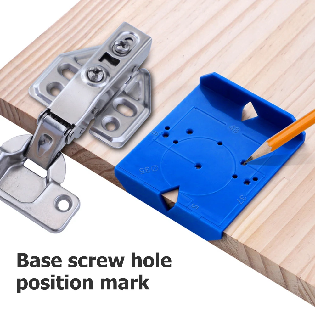 

35mm/40mm Hinge Hole Drilling Guide Locator Positioning Ruler Hole Opener Locator Template Carpenter Woodworking DIY Tools