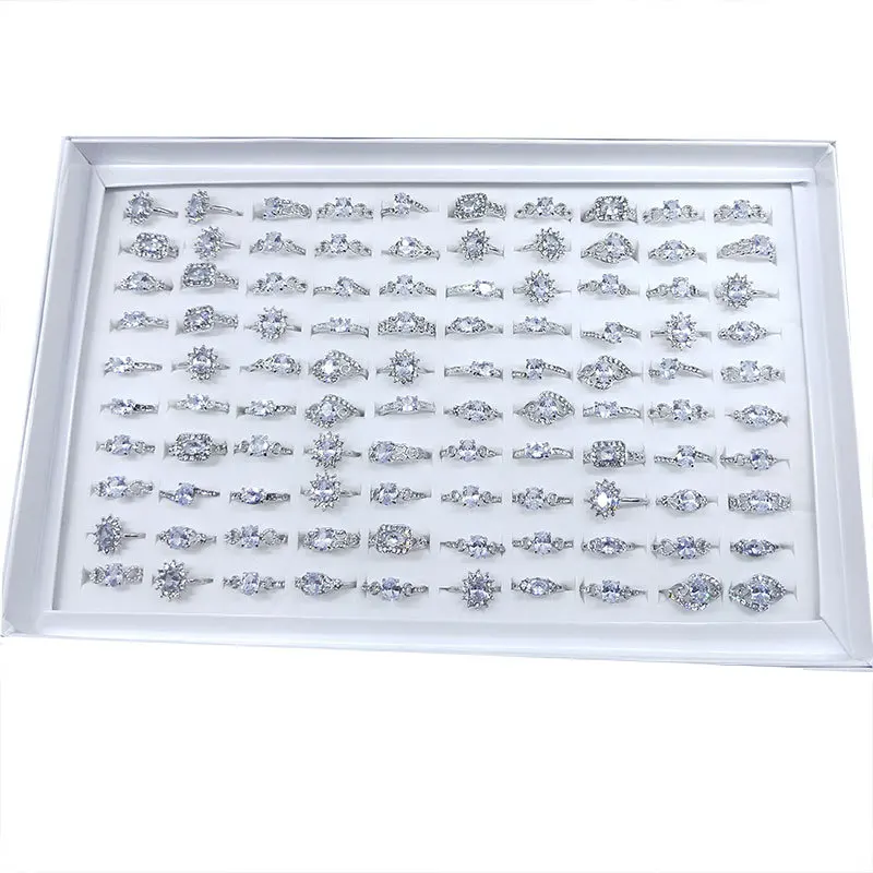 100pcs/lot Mixed Trendy Crystal Zircon Geometric Silver Color Ring for Women Men Party Wedding Fashion Jewelry Gift Wholesale
100pcs/lot Mixed Trendy Crystal Zircon Geometric Silver Color Ring for Women Men Party Wedding Fashion Jewelry Gift Wholesale