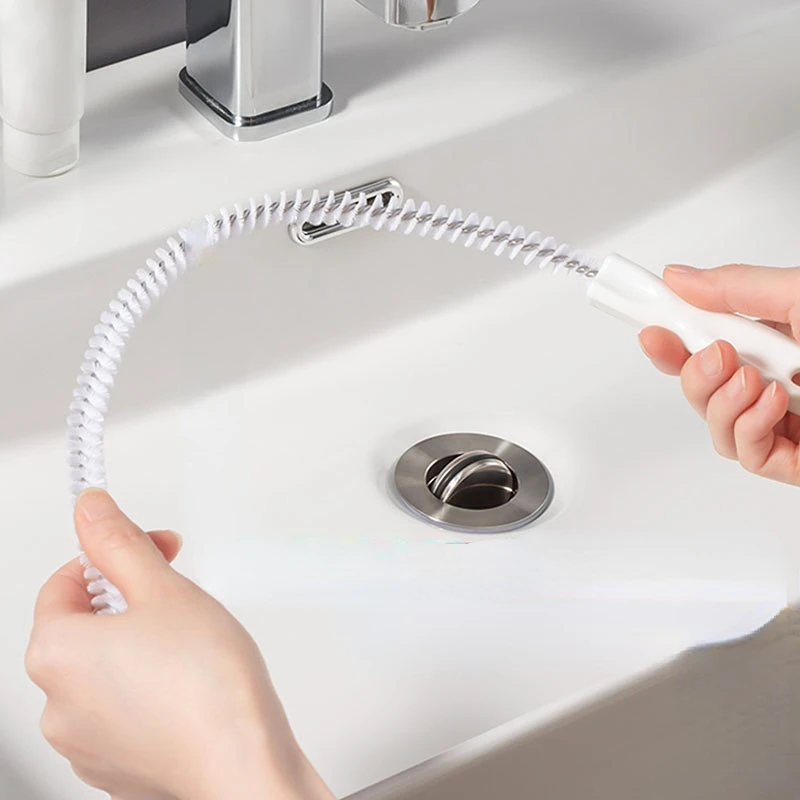 NEW 45CM Pipe Dredging Spiral Brush Sink Drain Overflow Cleaning Brush Bathroom Sewer Hair Catcher Clog Plug Hole Remover Tool
NEW 45CM Pipe Dredging Spiral Brush Sink Drain Overflow Cleaning Brush Bathroom Sewer Hair Catcher Clog Plug Hole Remover Tool