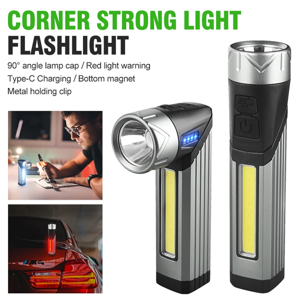 LED COB Flashlight Searchlight Working Lights Handheld Lantern Waterproof Emergency Flashlight Rotatable Outdoor Camping Lamp
LED COB Flashlight Searchlight Working Lights Handheld Lantern Waterproof Emergency Flashlight Rotatable Outdoor Camping Lamp