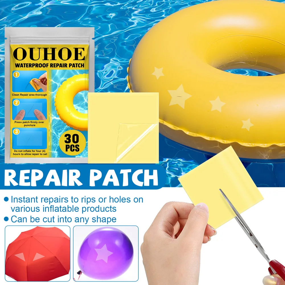 10/20/30pcs Waterproof Self Adhesive Tape Patch Repair Tear Hole Tear Boot Tent Stop Leak Seal Repair Subsidy Swim Ring Fix Tape
10/20/30pcs Waterproof Self Adhesive Tape Patch Repair Tear Hole Tear Boot Tent Stop Leak Seal Repair Subsidy Swim Ring Fix Tape