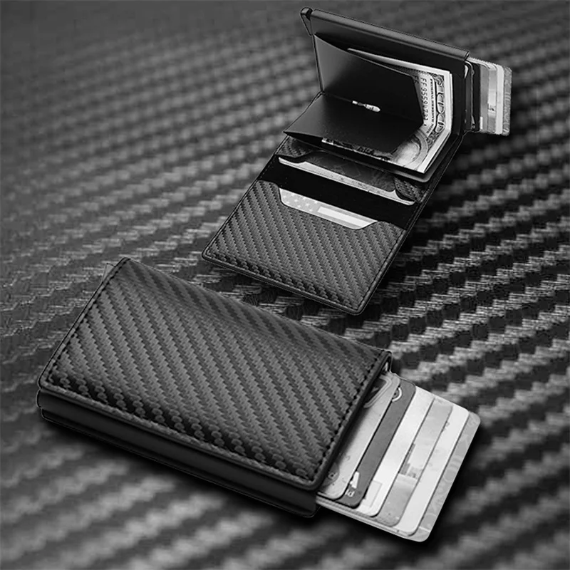Anti-theft Brush Wallets Automatic Pop-up Card Bag Ultra-thin Minimalist ID Card Credit Card Box Women Men Metal Card Pocket Bag
Anti-theft Brush Wallets Automatic Pop-up Card Bag Ultra-thin Minimalist ID Card Credit Card Box Women Men Metal Card Pocket Bag