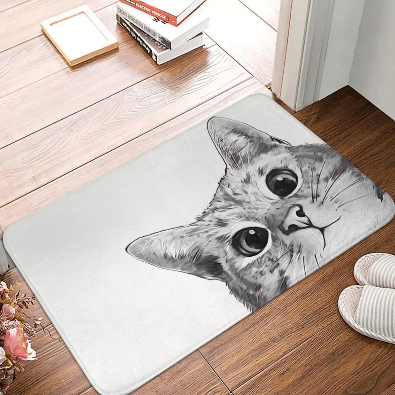 Cat Non-slip Doormat Sneaky Kitty Bath Bedroom Mat Welcome Carpet Home Modern Decor.
Cat Non-slip Doormat Sneaky Kitty Bath Bedroom Mat Welcome Carpet Home Modern Decor.