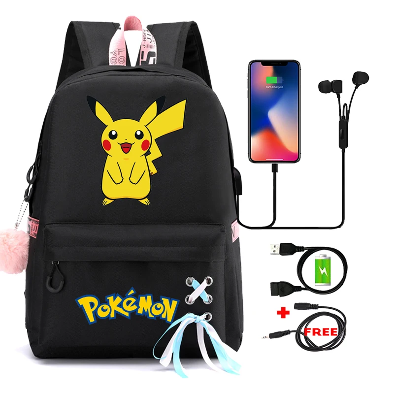 Pokemon Women Backpack Waterproof Pikachu Gengar Schoolbag Backpack for Student Female Girls Laptop Snorlax Book Pack Mochilas
Pokemon Women Backpack Waterproof Pikachu Gengar Schoolbag Backpack for Student Female Girls Laptop Snorlax Book Pack Mochilas