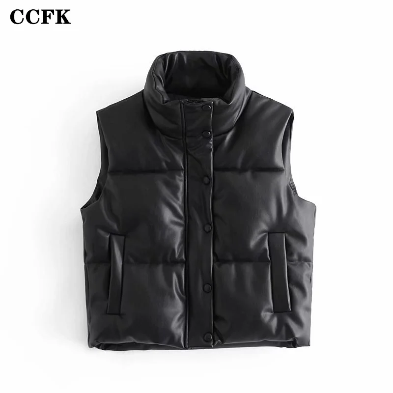 Emo Gothic Vest Women Puffy Black Pu Leather Vest Egirl Y2k Streetwear Sleeveless Jacket Coat Autumn Winter Outwear Grunge Alt
Emo Gothic Vest Women Puffy Black Pu Leather Vest Egirl Y2k Streetwear Sleeveless Jacket Coat Autumn Winter Outwear Grunge Alt