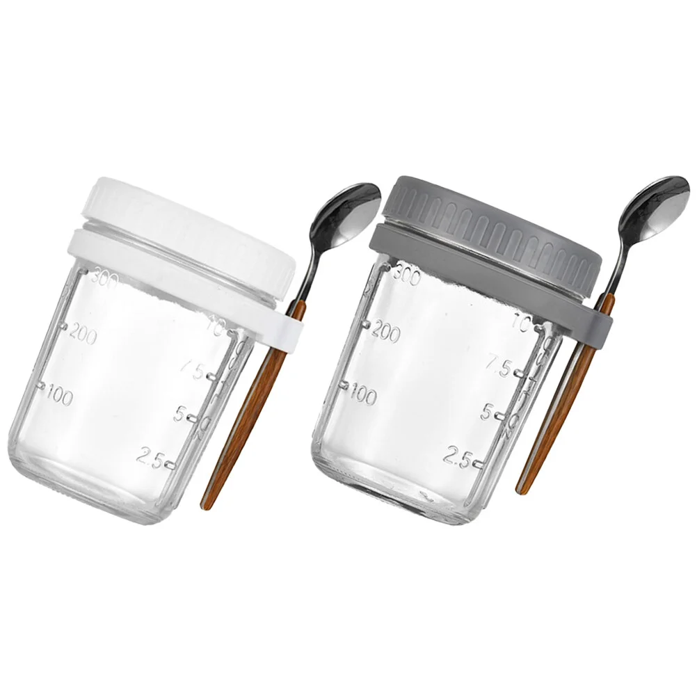 Milk Container Refrigerator Jar Portable Yogurt Cup Glass Bottle Oatmeal Jars Lids Breakfast Stainless Steel Mason Spoons 
Milk Container Refrigerator Jar Portable Yogurt Cup Glass Bottle Oatmeal Jars Lids Breakfast Stainless Steel Mason Spoons