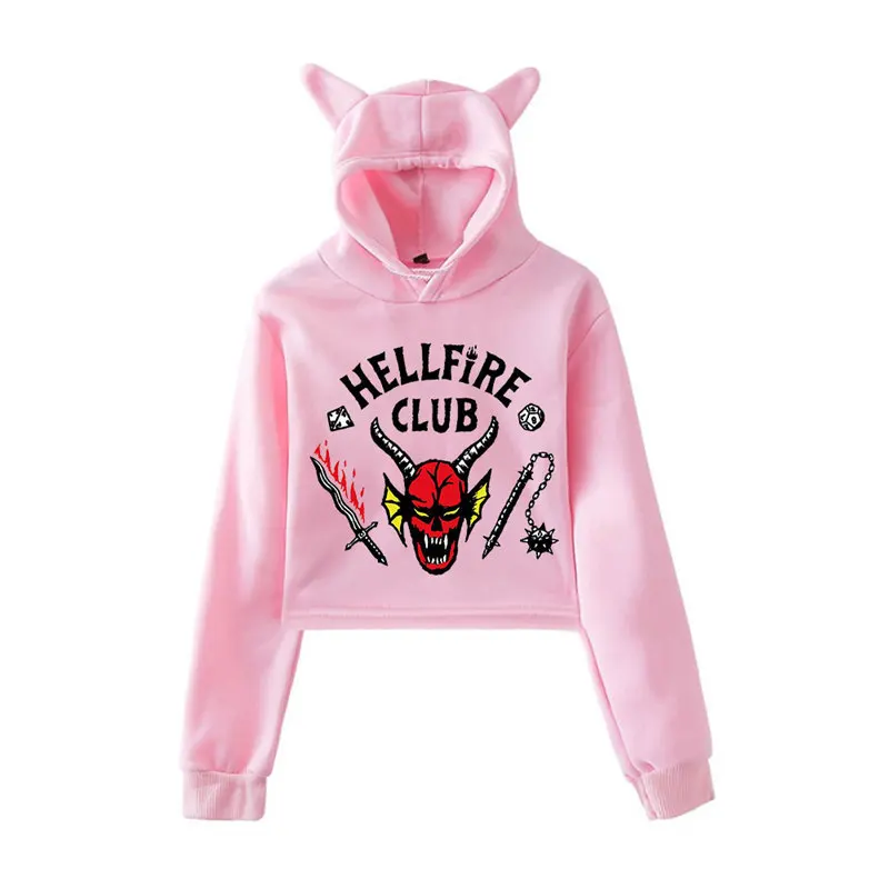 WOMAN HOODI Cossky Strange Things Season 4 Hellfire Club Hoodies Cat Female sweatshirt Crop Hooded Sweatshirt Cat Ear Clothes
WOMAN HOODI Cossky Strange Things Season 4 Hellfire Club Hoodies Cat Female sweatshirt Crop Hooded Sweatshirt Cat Ear Clothes