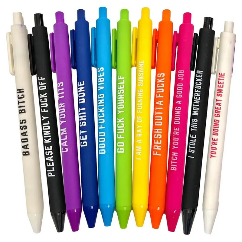 Funny Pens 11 Pieces Pen Set For School Encouraging Positive Quotes Ballpoint Strokes Practical Touch Stylus For Office
Funny Pens 11 Pieces Pen Set For School Encouraging Positive Quotes Ballpoint Strokes Practical Touch Stylus For Office