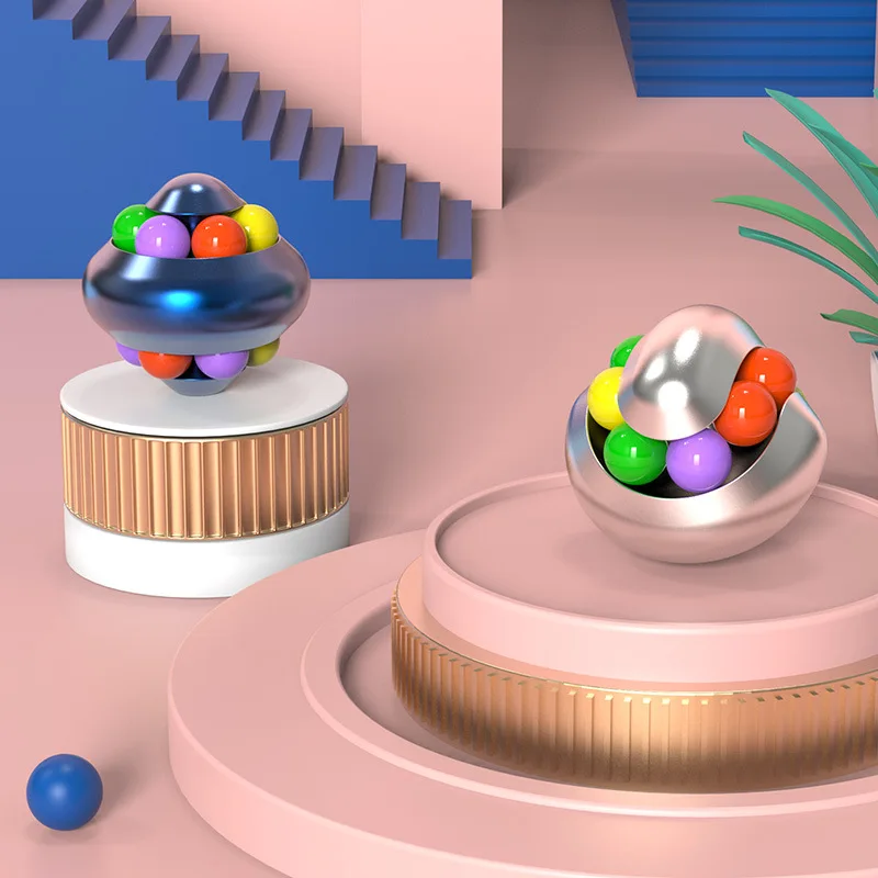 Aluminum Alloy Psychedelic Magic Ball Metal Educational Stress Relief Toy Decompression Marble Fingertip Gyro Cube Fidget Spiner
Aluminum Alloy Psychedelic Magic Ball Metal Educational Stress Relief Toy Decompression Marble Fingertip Gyro Cube Fidget Spiner