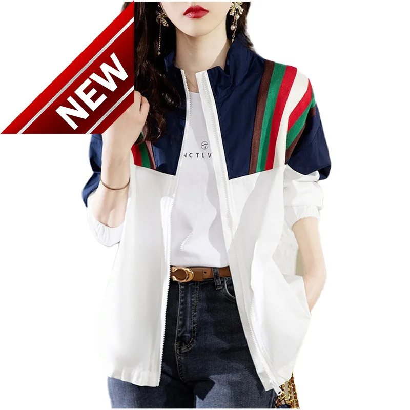 Coat Women's Long Zipper Sleeve Spring New Design Loose Straight Baseball Jacket Tops Patchwork Long Sleeve Jacket 4XL
Coat Women's Long Zipper Sleeve Spring New Design Loose Straight Baseball Jacket Tops Patchwork Long Sleeve Jacket 4XL