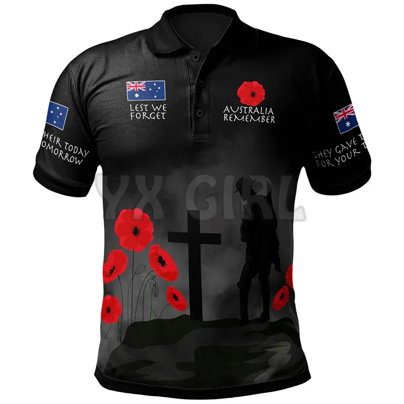 2022 Summer shirts women for men Anzac Australia Remember 3D printed Short sleeve t shirts Tops camisas
2022 Summer shirts women for men Anzac Australia Remember 3D printed Short sleeve t shirts Tops camisas
