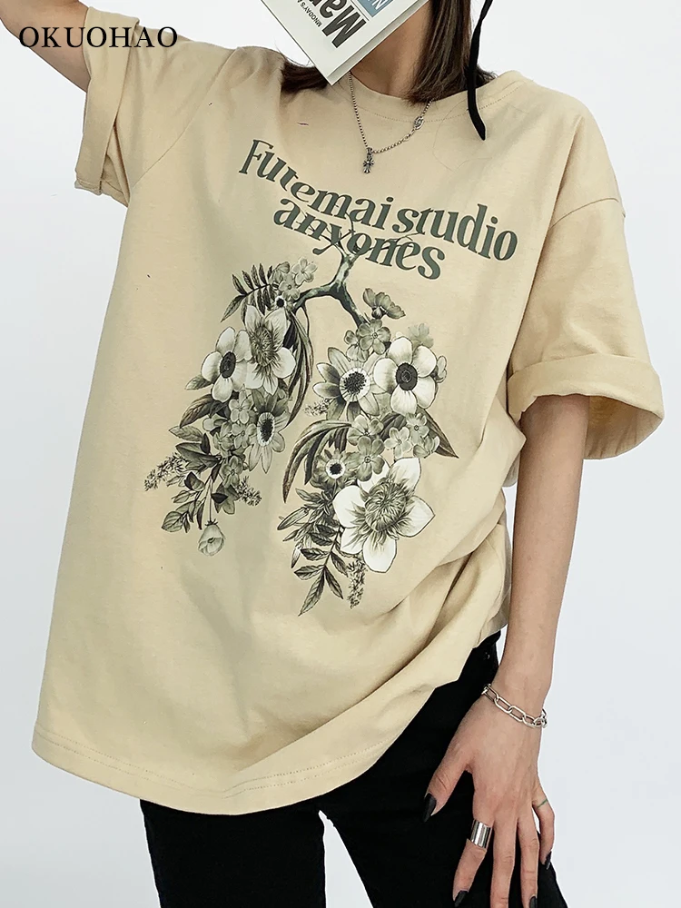 Summer Clothes For Womens T Shirt Vintage Blouses Flower Graphic Baggy Comfy Casual Elegant Kawaii Short Sleeve Y2k Streetwear
Summer Clothes For Womens T Shirt Vintage Blouses Flower Graphic Baggy Comfy Casual Elegant Kawaii Short Sleeve Y2k Streetwear