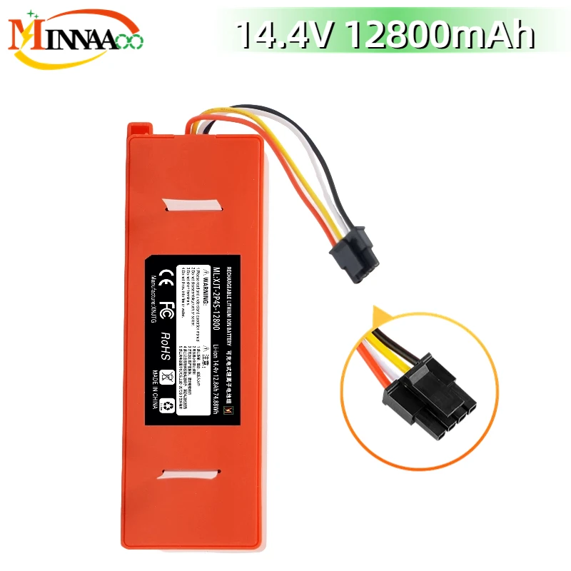 Genuine Replacement Battery BRR-2P4S-5200D for XIAOMI 1S 1ST Roborock SDJQR01RR Sweeping Mopping Robot Vacuum Cleaner 12800mAh
Genuine Replacement Battery BRR-2P4S-5200D for XIAOMI 1S 1ST Roborock SDJQR01RR Sweeping Mopping Robot Vacuum Cleaner 12800mAh