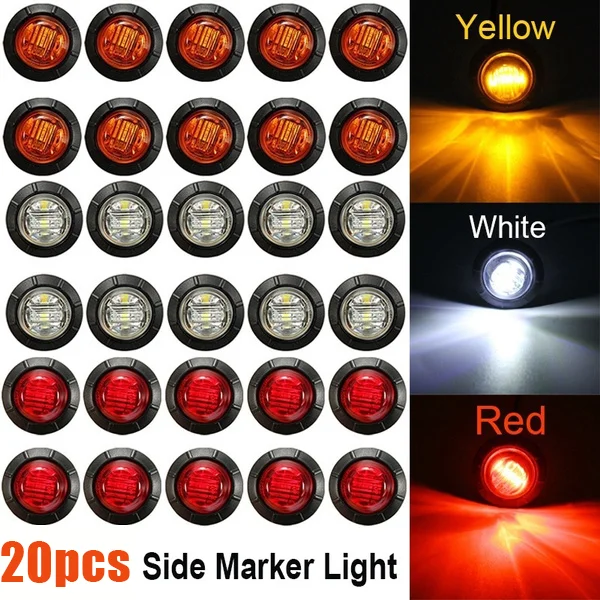 20 шт./10 шт., круглые фонари для автомобиля, грузовика, прицепа, автобуса 
20 шт./10 шт., круглые фонари для автомобиля, грузовика, прицепа, автобуса